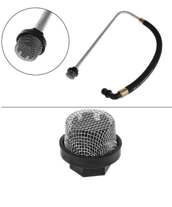 2-delad slanginloppfilter Sugfilter Nätfilter Luftlös färg