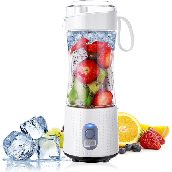 （Vit）BPA-fri Mini Bärbar Mixer, Personlig Mixer för Smoothies