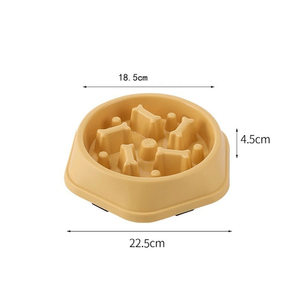 Långsam matare hundskål långsam mat utfodring husdjursskål långsam ätning hälsosam design för små medelstora hundar (medium storlek A