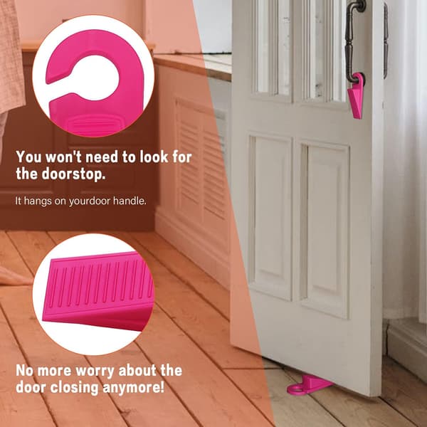 3-pack Gummikrok-dörrstopp 1 tum tjocka Dörrstopp fungerar