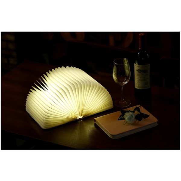 Träfällbar Boklampa Magnetisk LED Boklampor Dekorativ Lampa