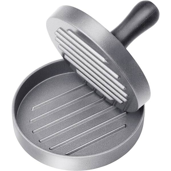 Burgerpresse til Hakket Kød + 100 Voksdiske - Diameter 11,5 cm Non-Stick