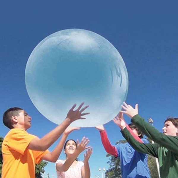 Ginkago Bubble Ball Legetøj til Voksne Børn Kæmpe Oppustelig Vandbold Strandhavebold Blød Gummibold Udendørs Fest (Bl