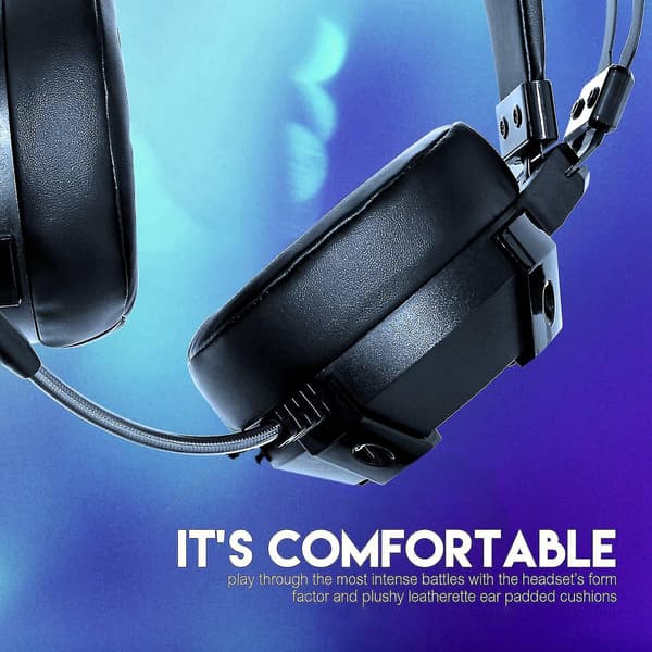 Fantech Hg11 USB-headset brusreducerande hörlurar spel vit DXGHC