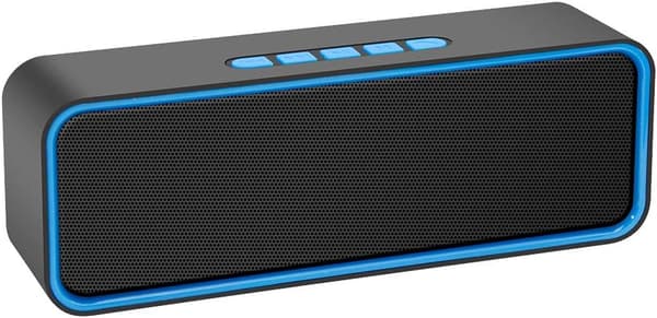 Portabel Trådlös Högtalare, Bluetooth 5.0 Högtalare med 3D Stereo H