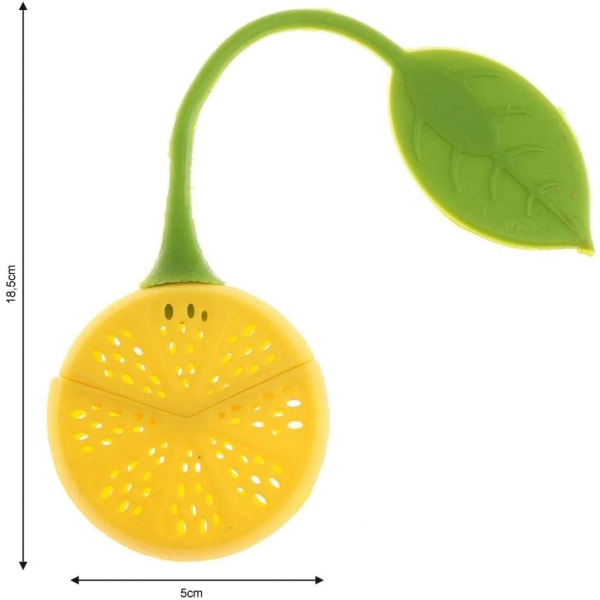 2 stk. Teinfuser, Genanvendelig, Citronformet Filter Diffuser Loo DXGHC