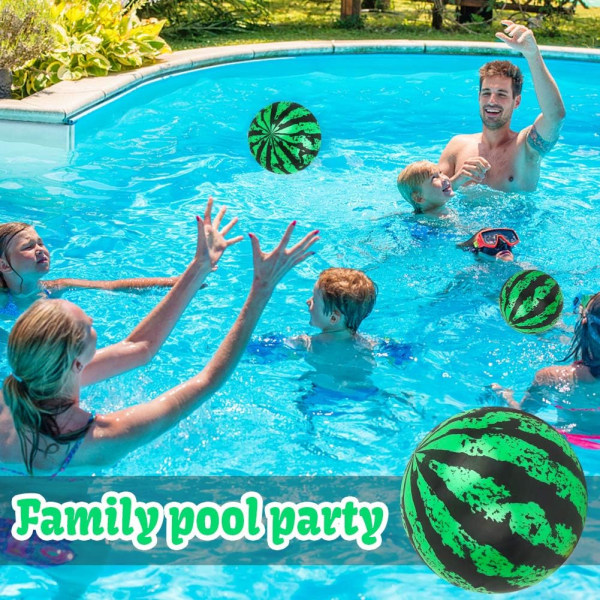 Uppblåsbara Vattenmelonbollar, 4 Strandbollar för Vuxna, Utomhus
