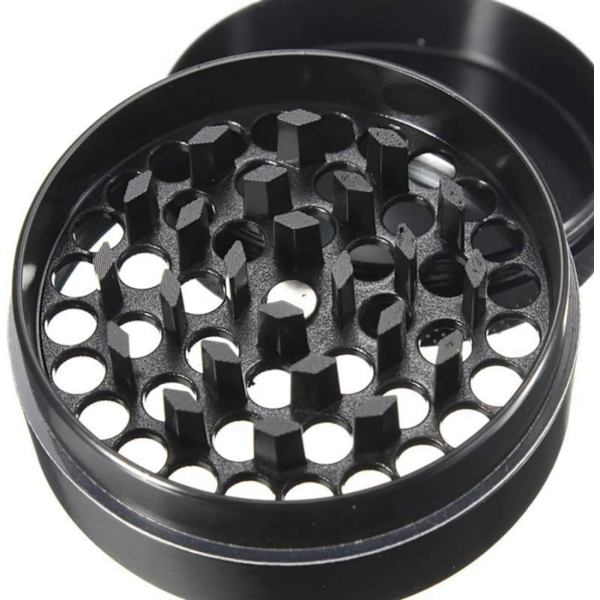 Pollen Grinder i sink-legering, manuell sveivkvern for krydder, urter,