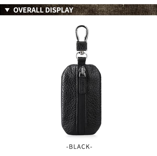 Läderbilsnyckelhållare Läderbilsnyckelkedja Väska Bilfjärrkontroll