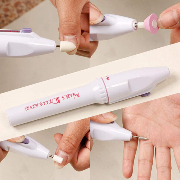 Elektrisk Manikyrset Portable 5 I 1 Nagelfil Grindslip