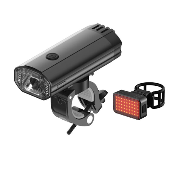 Sykkelforlykter i aluminiumslegering, 450 lumen, 5 timers batteritid