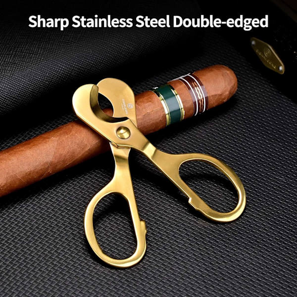 Sigarettensaks Cutter Rustfritt Stål Guillotin Dobbel Blad Sha