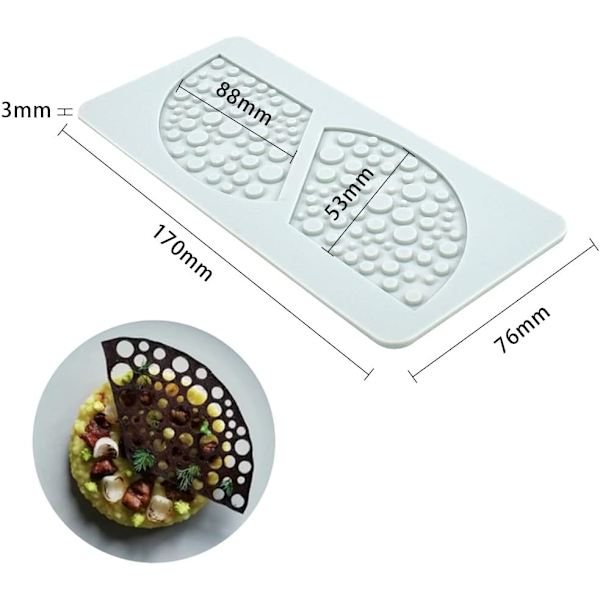 Silikone Fondant Lace Måtte Sukkerhåndværk Trykmåtte Dekoration 2