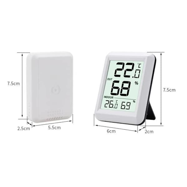 Trådløst Wifi Termometer Digitalt Termohygrometer Innendørs Utendørs