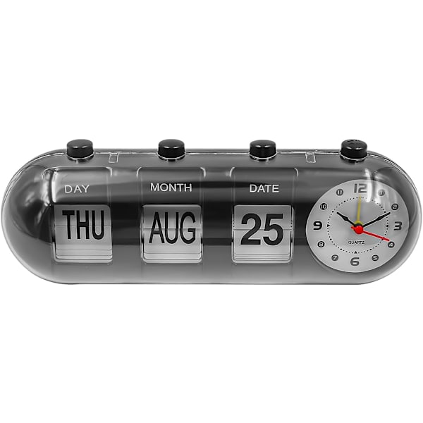 Kalenderlarm med evighetskalender som visar dagen