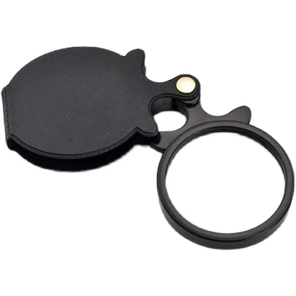 Sett med 2 Mini Foldbare Lommeforstørrelsesglass med Roterende Pro