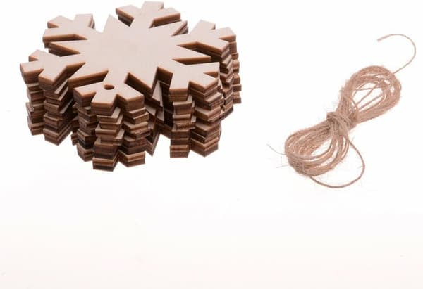 Træ Håndværk Juletræ Hængende Pynt, DIY Julepynt