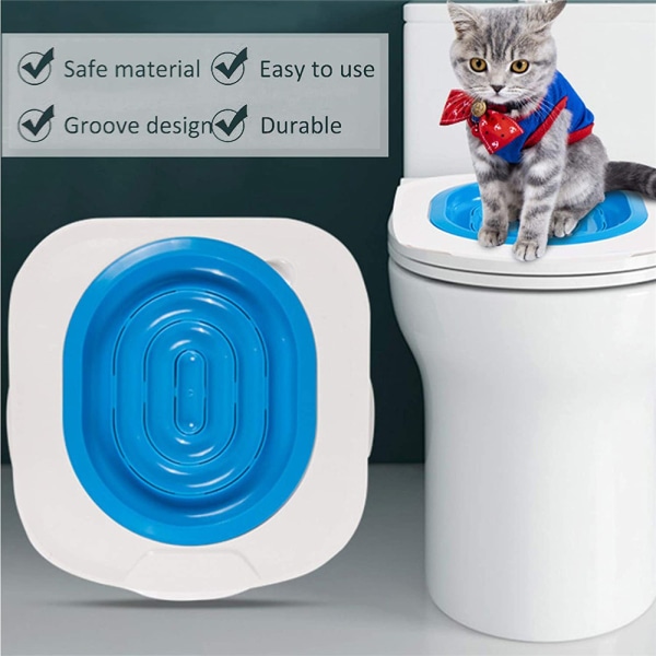 Katttoalettränare Ny katttoalett squat toalettstol Husdjursmaterial
