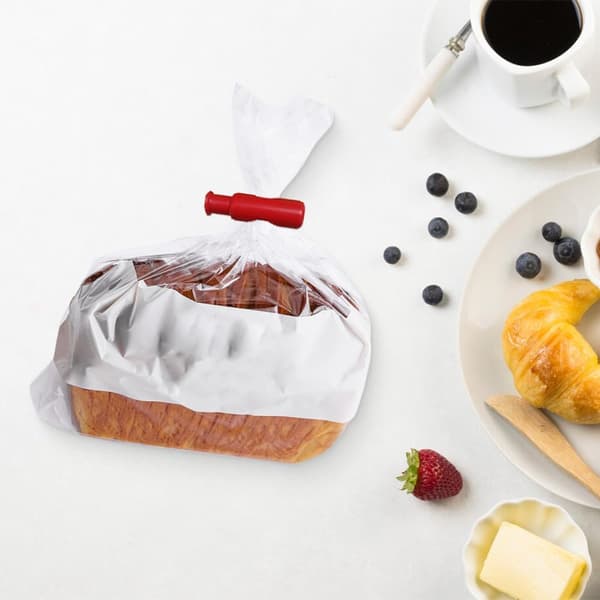 6 stk. poseklips, snackbrødklips, klem og lås brødposeklips til fødevareopbevaring, plastikposeklips, fødevareklips