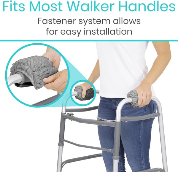 Saueskin Walker Grips 2-pak - Håndputetilbehør for sammenleggbare