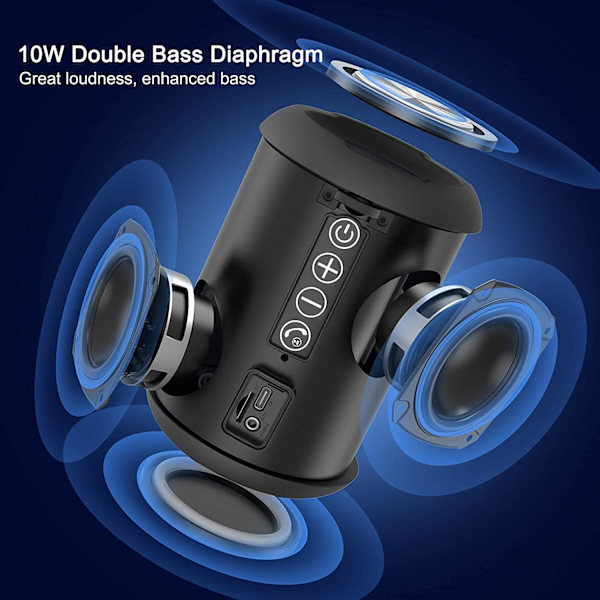 Langaton Bluetooth-kaiutin Bluetooth-valolla, Kannettava Super B