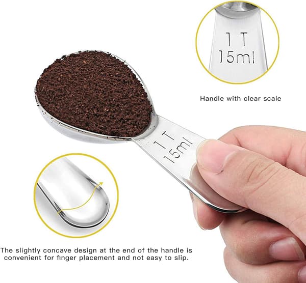 Sæt med 3 15ml Kaffeskeer, Rustfrit Stål Teskeer med S DXGHC