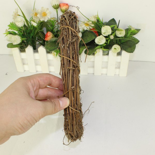 3 stk Juleranker Naturtre Håndverk Rattan Ring Vevd