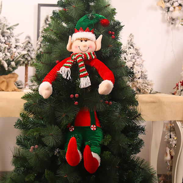 2 st julgransdekorationer, tomte, docka, tomtar, Chris