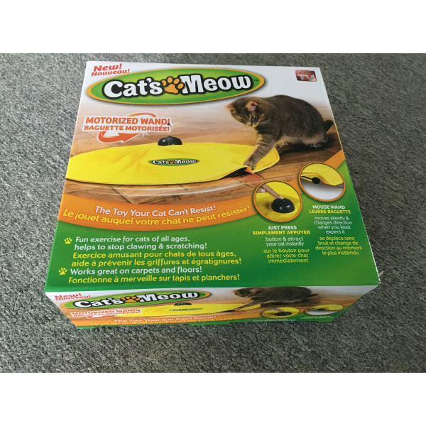 Motorized Wand Cat Toy, Automatic 30 Minute Shut Off, 3 Speed Set