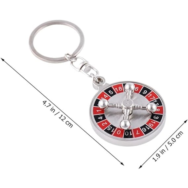 2 stk. Metal Mini Russisk Roulette Nøglering Metal Punge Nøgle R DXGHC