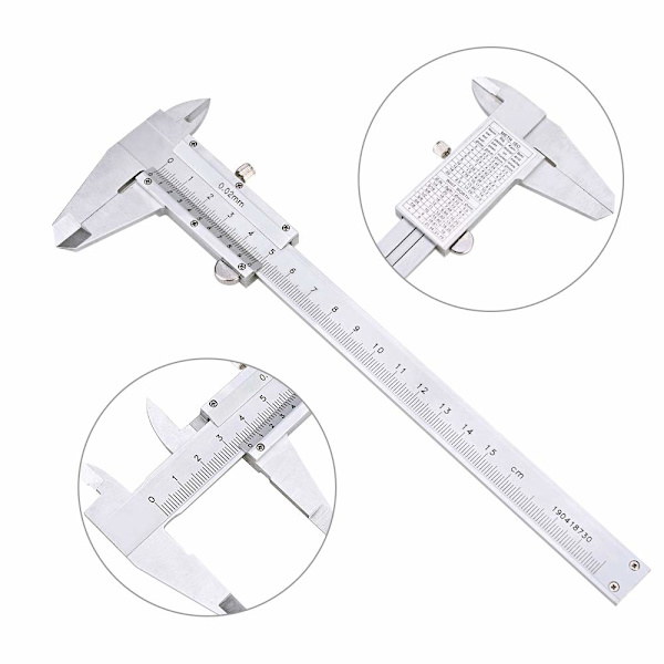 Skydelære i rustfrit stål - Skydelære 150MM 6'' Mikro