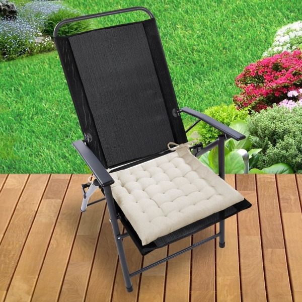 Set med 4 Sittdynor Stolsdynor 40x40x5cm för inomhus och utomhus