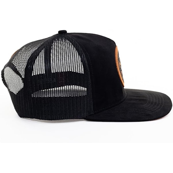 Mesh keps - för herr och dam basebollkeps 5-panel truckerkeps - bra snapbackstängning för jakt och vandring, svart