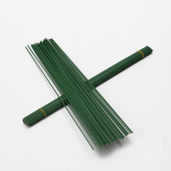 Blomsterjern Wire, 100 Pakke Grønn Blomsterstilk Wire