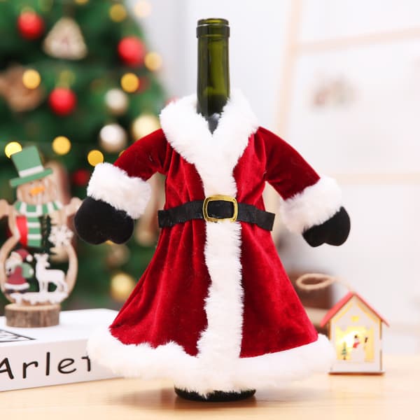 To stk. Juleflaskepose sæt flaske kjole kjole vin