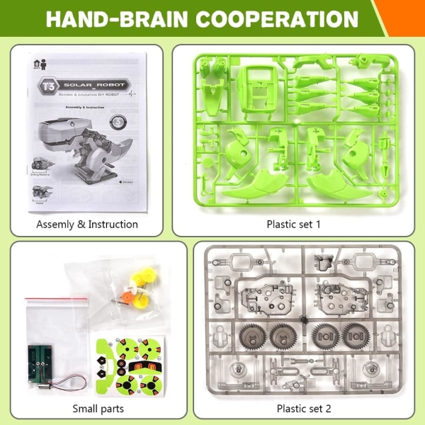 Dinosaur 3-in-1 Aurinkoenergia Robotti Leikkikalut Tiedepakkaukset Lapsille 8 9 10 11 12
