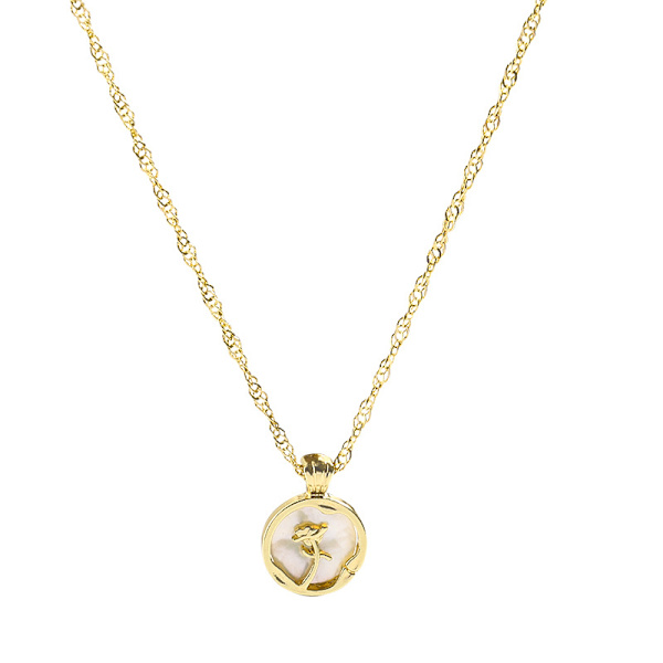 Korea Dongdaemun Blomstercirkel Halsband Mode Charm Krage Chai