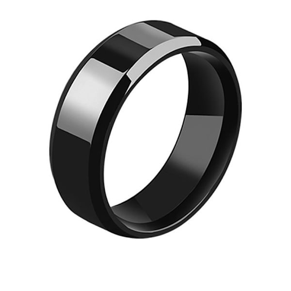 2 stycken titanringar med fasade, blanka ytor