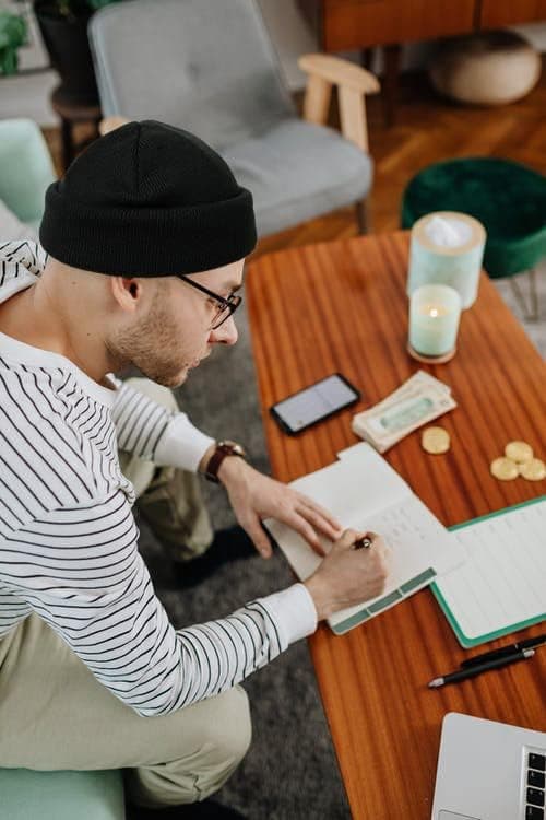 Hatt för män i ull med stickad fleece, tjock vinterhatt, termisk