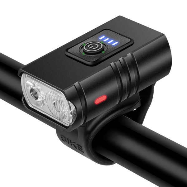 USB-laddningsbara cykellampor för nattkörning med 2 lampor, justerbara
