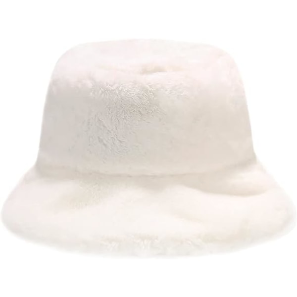 Vinterfårfäll Mocka Hinkhatt Fluffig Fuzzy Varm Hatt Plysch Fisk