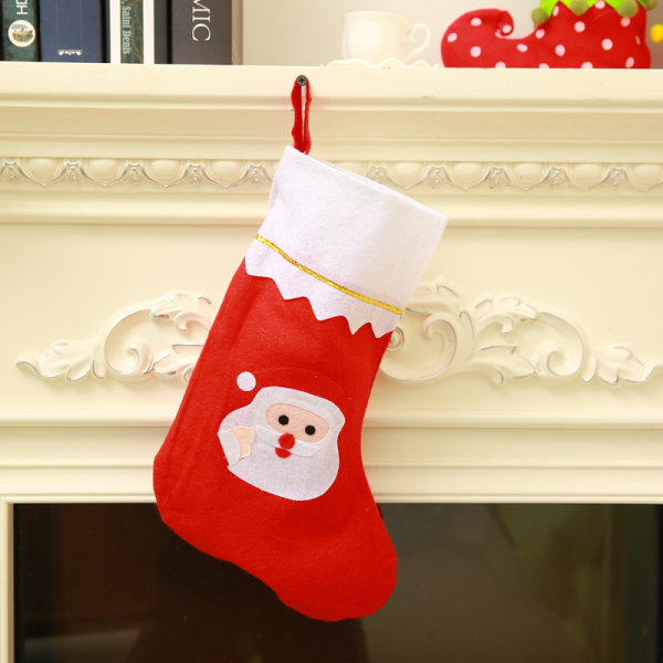 12 kpl 15" joulusukat Klassiset suuret sukat Santa, Snow