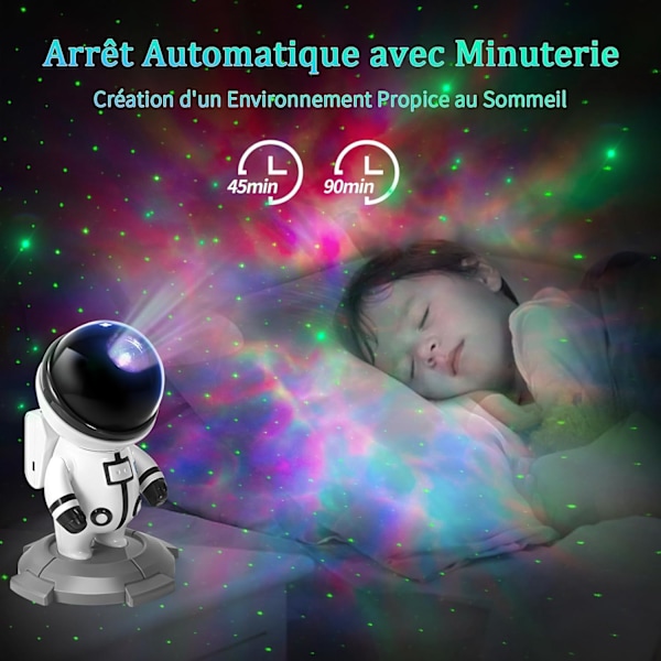 Astronaut Galaxy Nattlys Projektor Stjerneklar Himmel Projektorlampe
