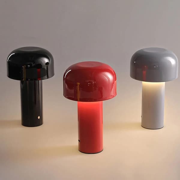 Bærbar Trådløs Berøringsgenopladelig Bordlampe USB, Sort