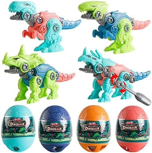 4-pack Jumbodinosaurieägg med demonterbara dinosaurieleksaker