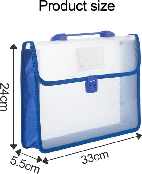 A4 Plastmappe, 3 stk Transparent Polypropylenmappe
