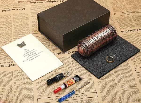 Da Vinci-koden Mini Låspusselboxar med Dolda Fack Ann