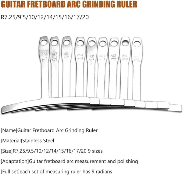 Gitar Radius Måler, Understreng Radius Måler, Understreng Radius