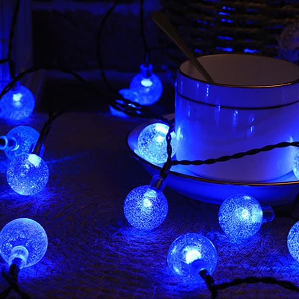 Solcelled Fe-Lygter, 50 LED 7M/23FT Solcelled Lysstreng Vandafvisende