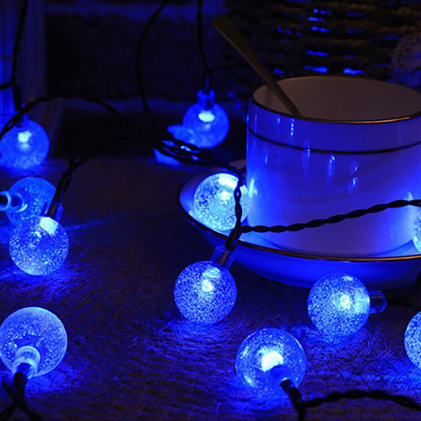 Solcellsdrivna Fe-Ljus, 20 LED 5M/16.4FT Solcellssträngljus Vattentäta